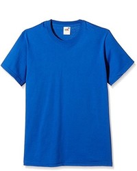 T-shirt à col rond bleu Fruit of the Loom