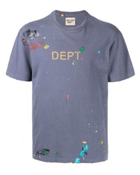 T-shirt à col rond bleu GALLERY DEPT.