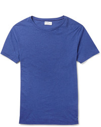 T-shirt à col rond bleu Gant