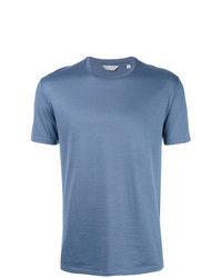 T-shirt à col rond bleu Gieves & Hawkes