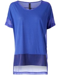 T-shirt à col rond bleu Ilaria Nistri