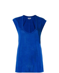 T-shirt à col rond bleu Isabel Marant Etoile