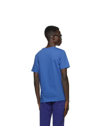 T-shirt à col rond bleu SSENSE WORKS
