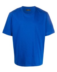 T-shirt à col rond bleu Joseph