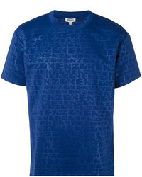 T-shirt à col rond bleu Kenzo