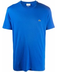 T-shirt à col rond bleu Lacoste