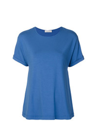 T-shirt à col rond bleu Le Tricot Perugia