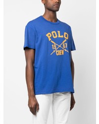 T-shirt à col rond bleu Polo Ralph Lauren