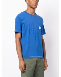 T-shirt à col rond bleu Chocoolate