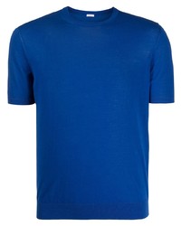 T-shirt à col rond bleu Malo