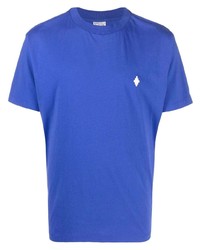 T-shirt à col rond bleu Marcelo Burlon County of Milan