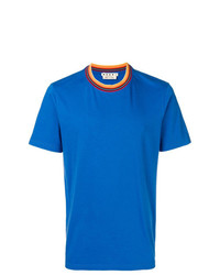 T-shirt à col rond bleu Marni
