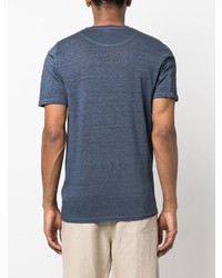 T-shirt à col rond bleu 120% Lino