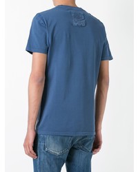 T-shirt à col rond bleu Mr & Mrs Italy