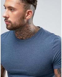 T-shirt à col rond bleu Asos