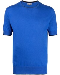 T-shirt à col rond bleu N.Peal