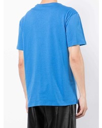 T-shirt à col rond bleu N°21