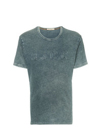 T-shirt à col rond bleu Nudie Jeans Co
