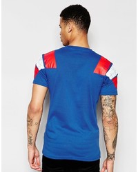 T-shirt à col rond bleu adidas
