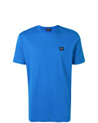 T-shirt à col rond bleu Paul & Shark