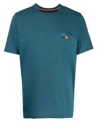 T-shirt à col rond bleu Paul Smith