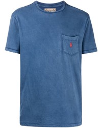 T-shirt à col rond bleu Polo Ralph Lauren