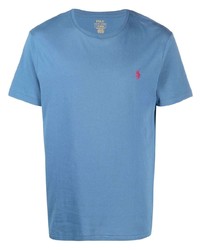 T-shirt à col rond bleu Polo Ralph Lauren