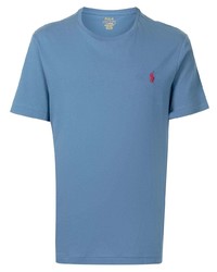 T-shirt à col rond bleu Polo Ralph Lauren