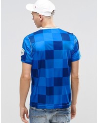 T-shirt à col rond bleu Umbro