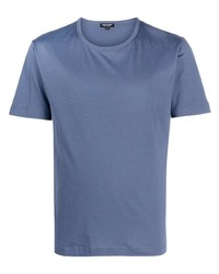 T-shirt à col rond bleu Ron Dorff
