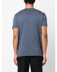 T-shirt à col rond bleu Tom Ford