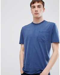 T-shirt à col rond bleu Selected Homme