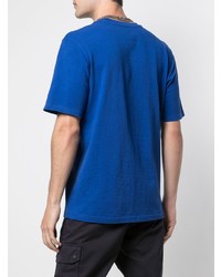 T-shirt à col rond bleu Supreme