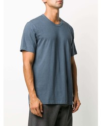 T-shirt à col rond bleu James Perse