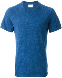T-shirt à col rond bleu Simon Miller