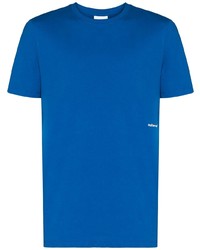 T-shirt à col rond bleu Soulland