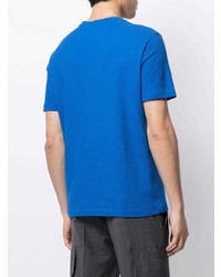 T-shirt à col rond bleu Emporio Armani