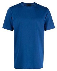 T-shirt à col rond bleu Theory