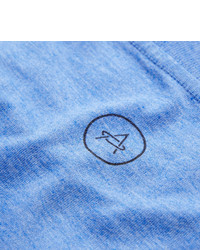 T-shirt à col rond bleu Aether