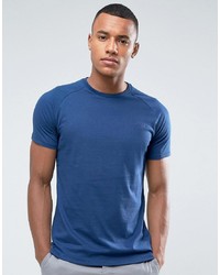 T-shirt à col rond bleu Threadbare