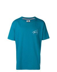 T-shirt à col rond bleu Tommy Jeans
