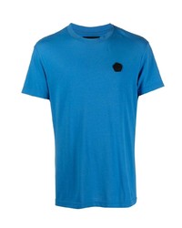 T-shirt à col rond bleu Viktor & Rolf