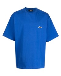 T-shirt à col rond bleu We11done