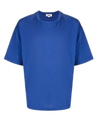 T-shirt à col rond bleu YMC