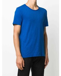 T-shirt à col rond bleu Zadig & Voltaire