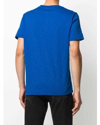 T-shirt à col rond bleu Zadig & Voltaire