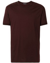 T-shirt à col rond bordeaux Dolce & Gabbana