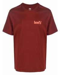 T-shirt à col rond bordeaux Levi's