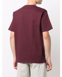 T-shirt à col rond bordeaux Carhartt WIP