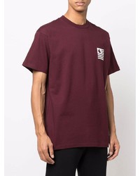 T-shirt à col rond bordeaux Carhartt WIP